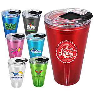 Photo of 16 Oz. Victory Acrylic Tumbler With Flip Top Lid, Full Color Digital