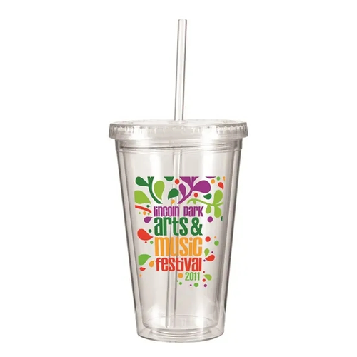 Main photo of 16 Oz. Victory Acrylic Tumbler With Straw Lid, Full Color Digital