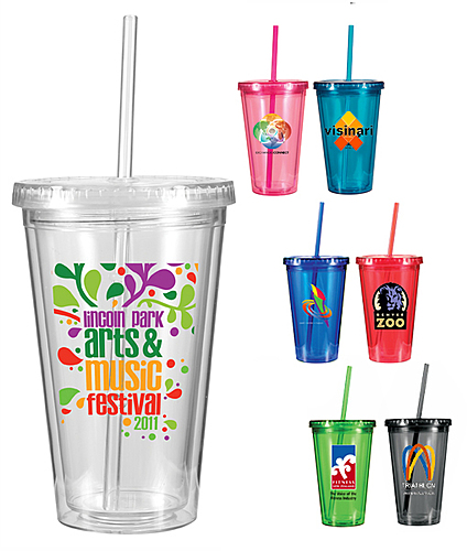 Main photo of 16 Oz. Victory Acrylic Tumbler With Straw Lid, Full Color Digital