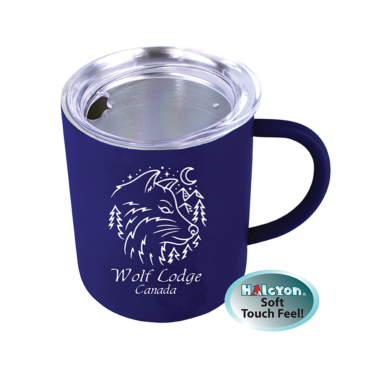Blue color option for 15 Oz. Halcyon® Coffee Mug With Acrylic Lid