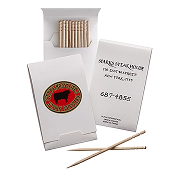 Natural color option for Toothpick Booklet 10 Pack