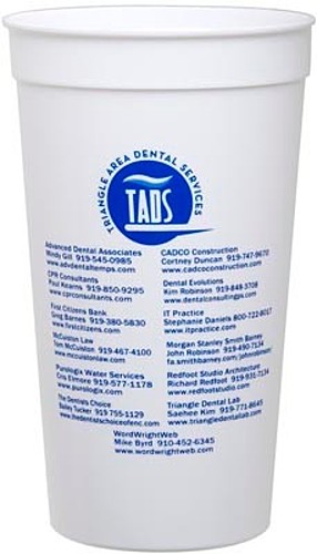 Photo of 32 Oz. Smooth White Stadium Cup