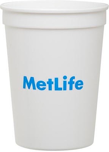 Photo of 12 Oz. White Plastic Stadium Cup