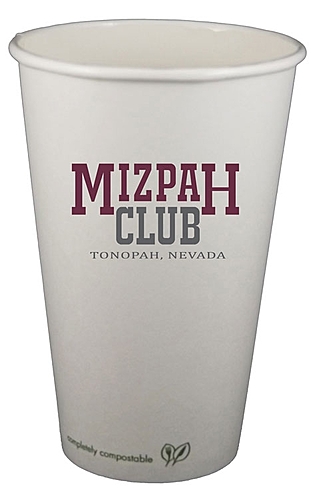 Photo of 16 Oz. Eco Friendly Compostable Paper Hot Cup