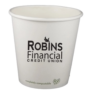 Photo of 10 Oz. Eco Friendly Compostable Paper Hot Cup