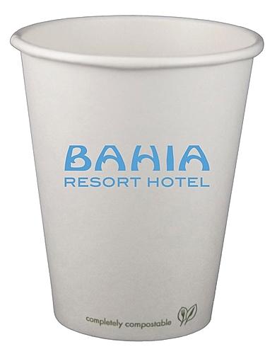 Photo of 8 Oz. Eco Friendly Compostable Paper Hot Cup