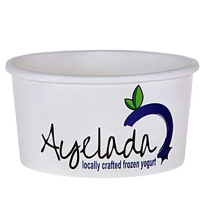 Photo of 8 Oz. Paper Dessert/Food Cup   Flexographic Printed