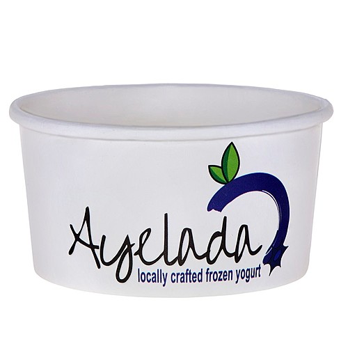 Photo of 8 Oz. Paper Dessert/Food Cup   Flexographic Printed