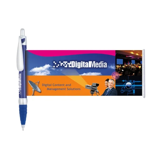 Blue W / Black Ink color option for Solid Banner Pen