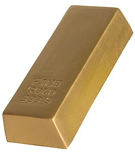 Photo of Gold Bar Stress Reliever