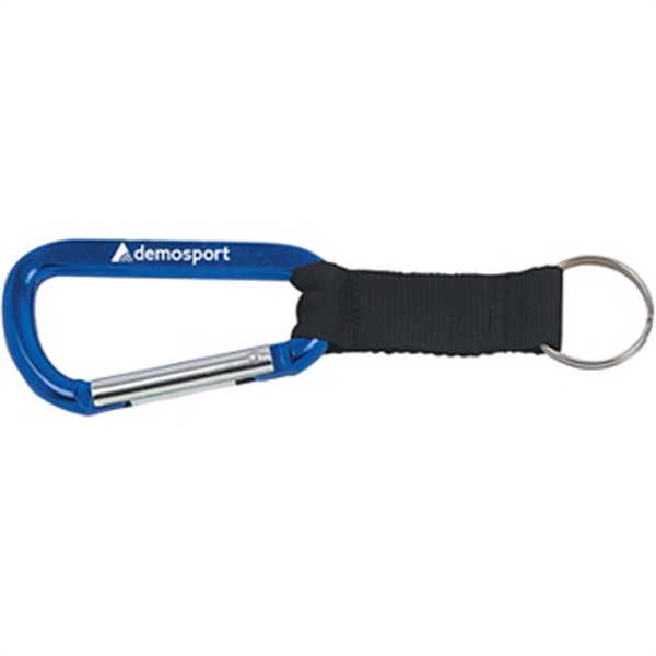 Blue color option for 8mm Carabiner With Black Strap