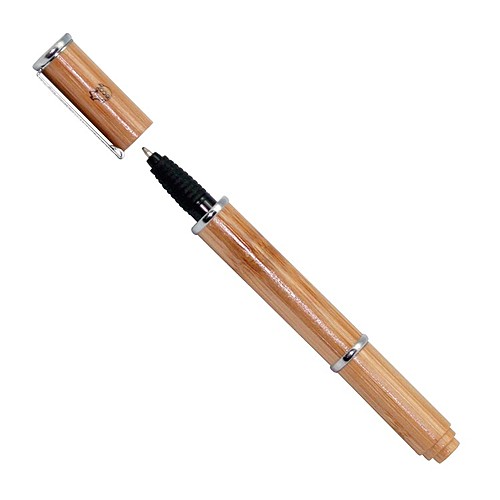 Photo of Bamboo Ballpoint Pen W/ Highlighter