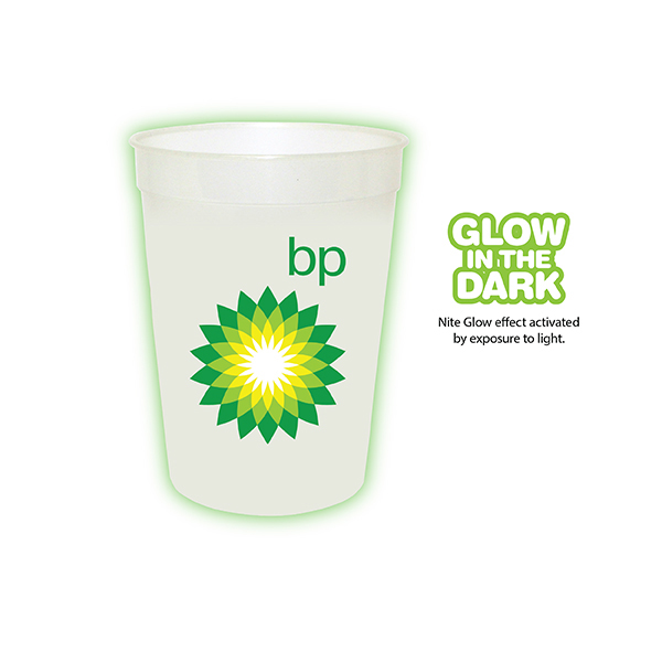 Nite Glow color option for 12 Oz. Nite Glow Stadium Cup, Full Color Digital