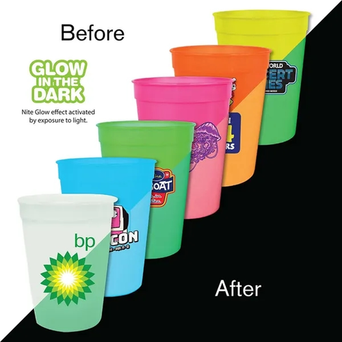 Main photo of 12 Oz. Nite Glow Stadium Cup, Full Color Digital