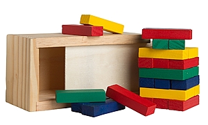Photo of Multi Colored Block Wooden Tower Puzzle