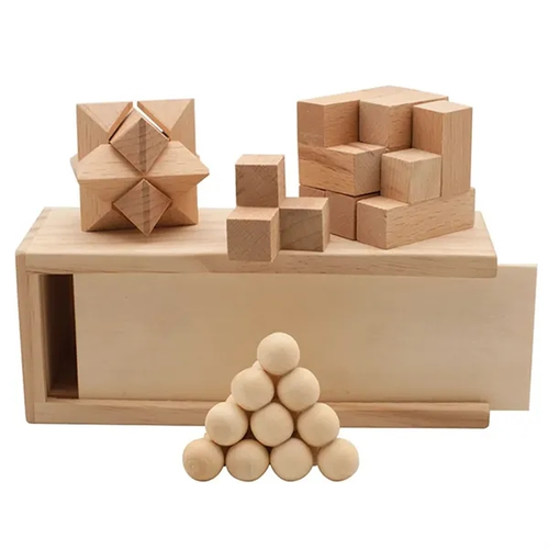 Photo of 3 In 1 Wooden Puzzle Boxed Set