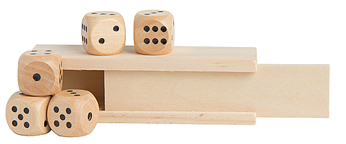 Photo of Wooden Dice In Box