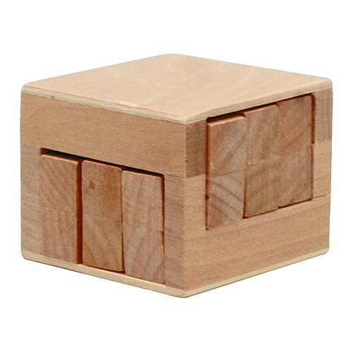 Photo of Wooden Sliding Cube Puzzle