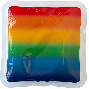 Photo of Rainbow Gel Beads Hot/Cold Pack Square