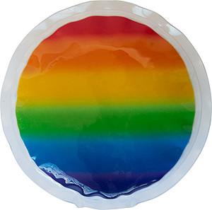 Photo of Rainbow Gel Beads Hot/Cold Pack Circle