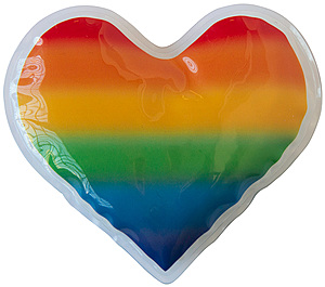 Photo of Rainbow Gel Beads Hot/Cold Pack Heart