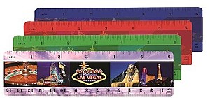 Photo of 6" Plastic Ruler (Back), Full Color Digital