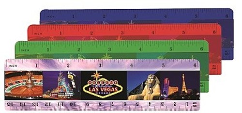 Photo of 6" Plastic Ruler (Back), Full Color Digital