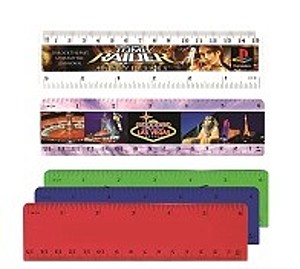 Photo of 6" Plastic Ruler (Front), Full Color Digital