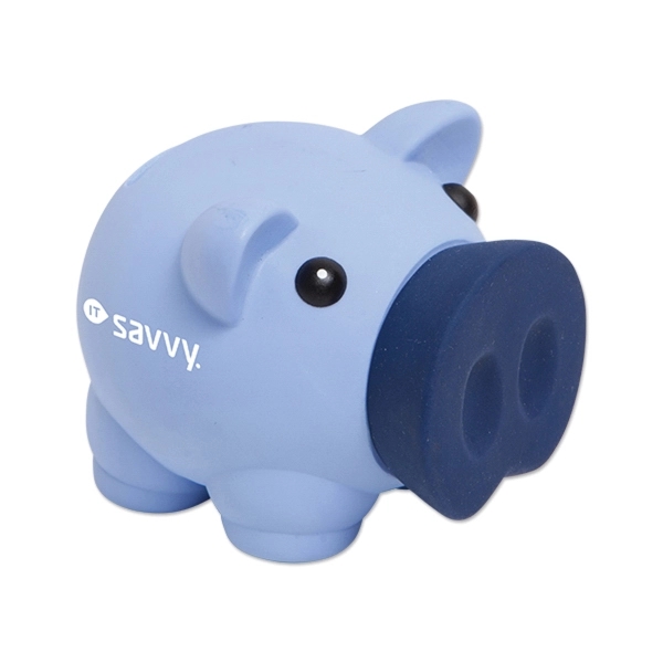 Blue color option for Pvc Large Nose Piggy Bank
