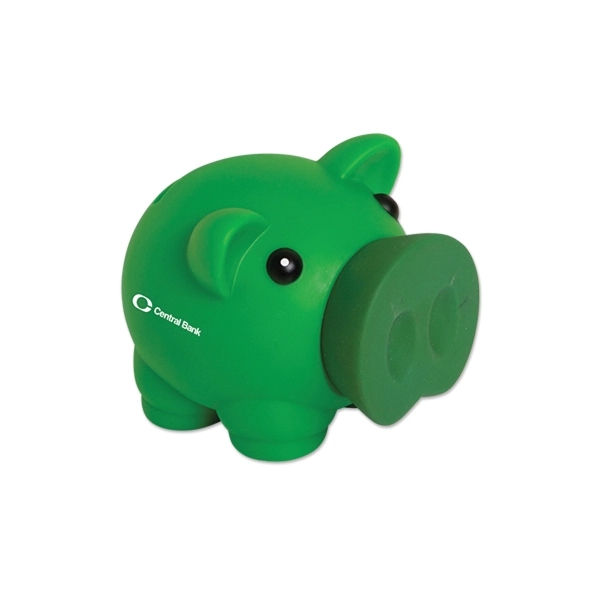 Green color option for Pvc Large Nose Piggy Bank