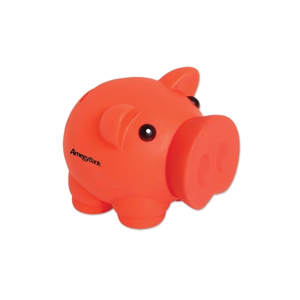 Orange color option for Pvc Large Nose Piggy Bank