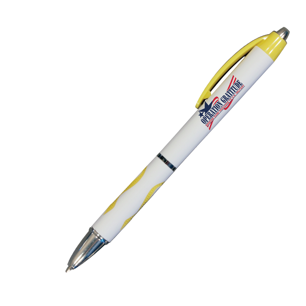 Yellow color option for Awareness Grip Pen, Full Color Digital