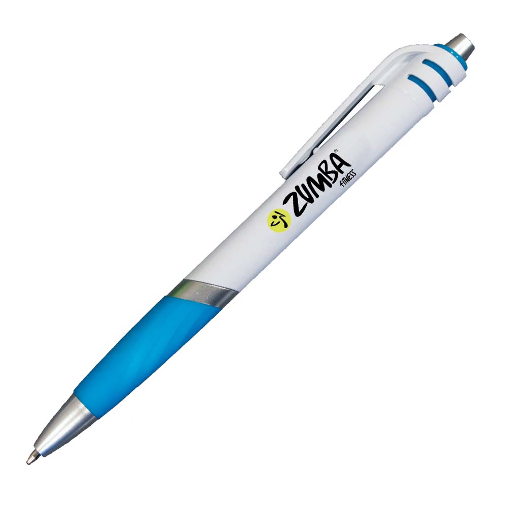 Bright Blue color option for Carnival Grip Pen, Full Color Digital