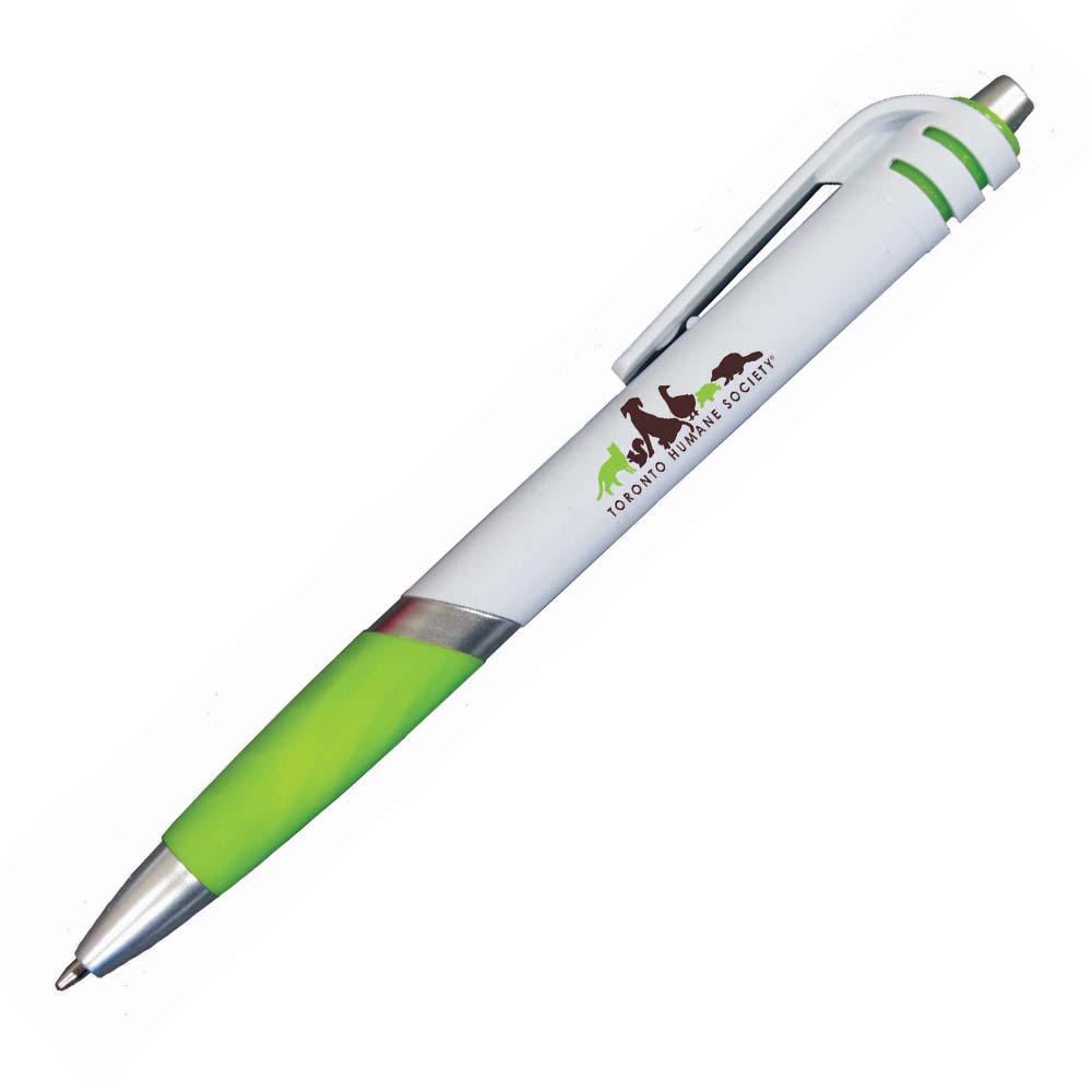 Lime Green color option for Carnival Grip Pen, Full Color Digital
