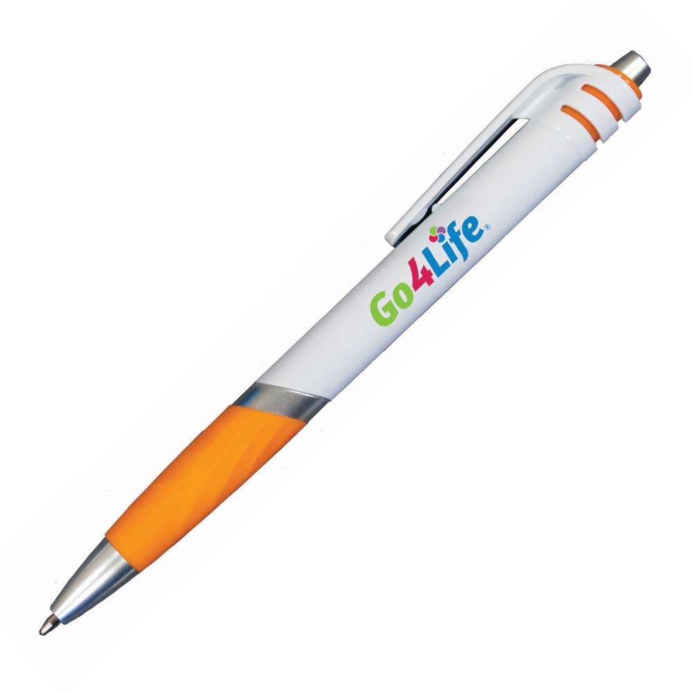 Orange color option for Carnival Grip Pen, Full Color Digital