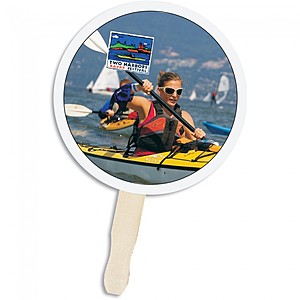 Photo of Circle Shape Hand Fan, Full Color Digital