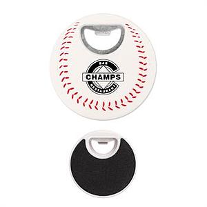Photo of Baseball Coaster Bottle Opener