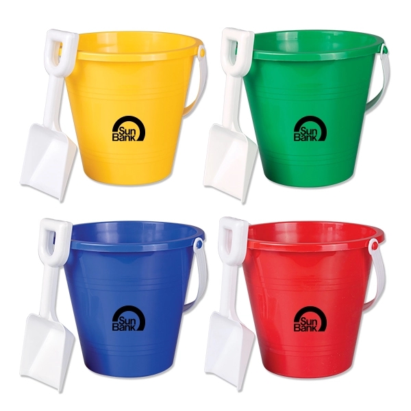 Assorted Colors color option for 9" Pail With Shovel
