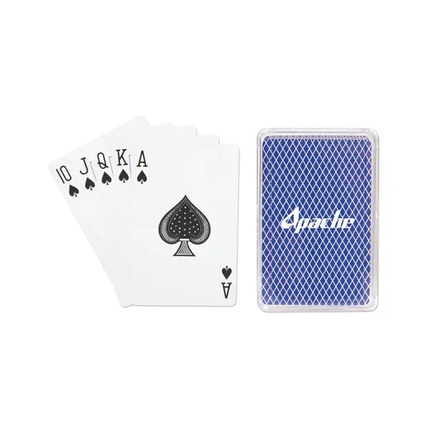 Blue color option for Playing Cards In Plastic Case