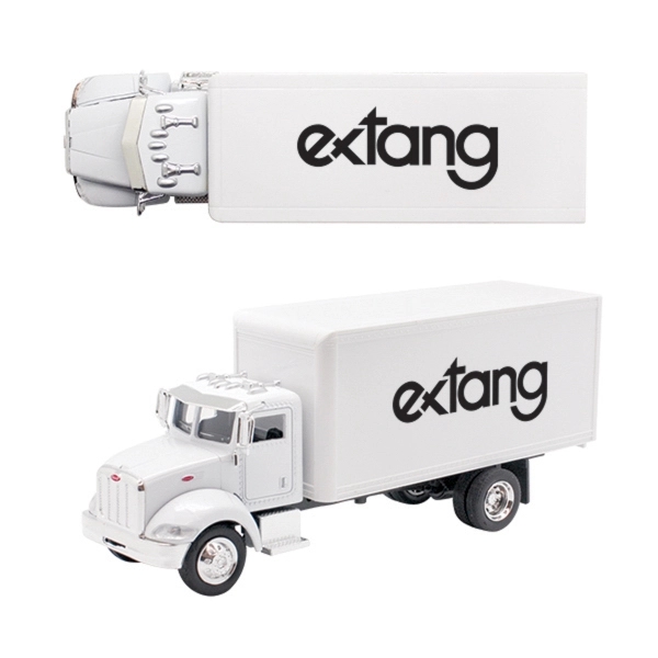 White color option for 1/43 Scale Replica Peterbilt Model 335 Box Truck