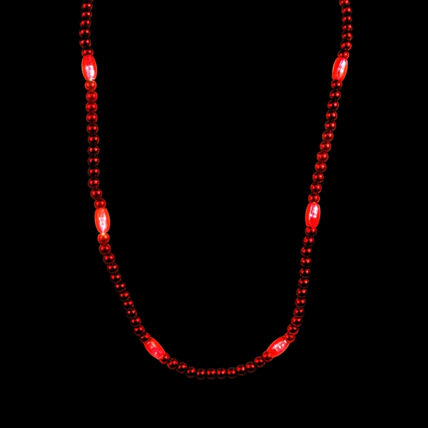 Red color option for Light Up Red Bead Necklace