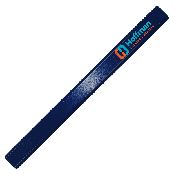 Dk Blue color option for Enamel Finish Carpenter Pencils, Full Color Digital
