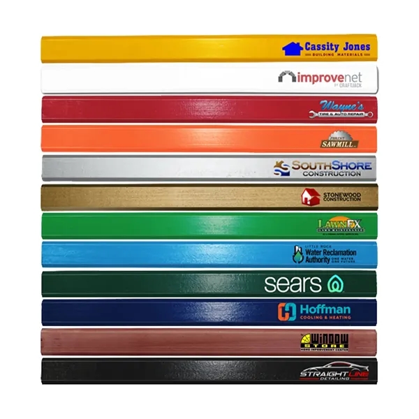 Extra color option for Enamel Finish Carpenter Pencils, Full Color Digital