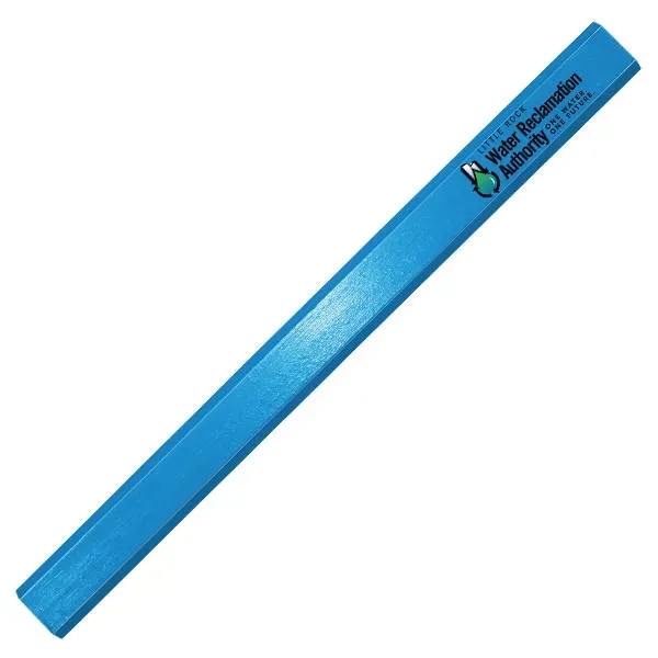 Light Blue color option for Enamel Finish Carpenter Pencils, Full Color Digital