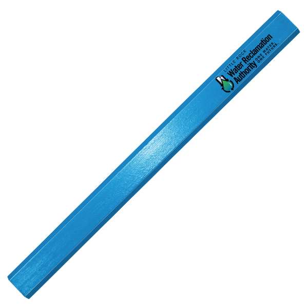 Lt Blue color option for Enamel Finish Carpenter Pencils, Full Color Digital