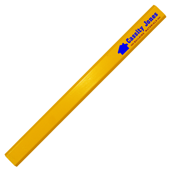 Yellow color option for Enamel Finish Carpenter Pencils, Full Color Digital