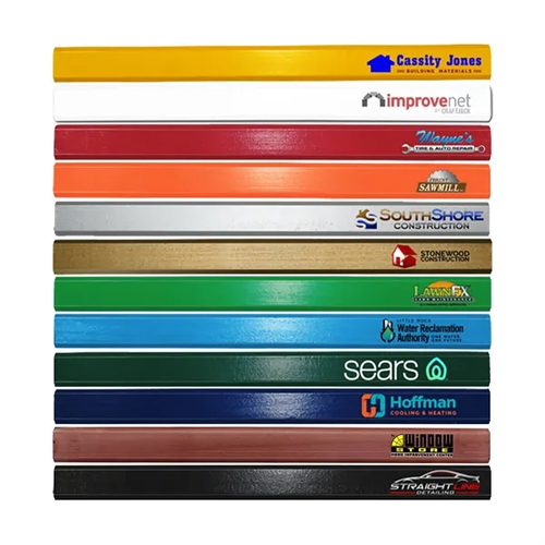 Main photo of Enamel Finish Carpenter Pencils, Full Color Digital