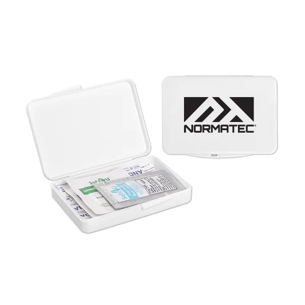 White color option for First Aid In Plastic Container