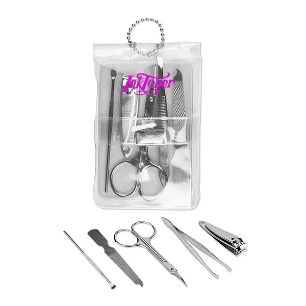 Clear color option for Manicure Set In Pouch