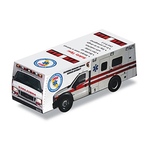 Photo of Foldable Die Cut Ambulance,Full Color Digital